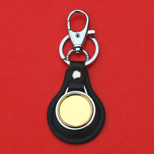 Black Leather Keychain